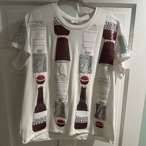 QUEEN OF SPARKLES Tailgate Queen Maroon, size L